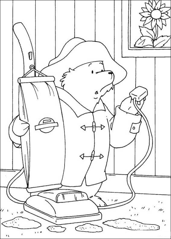 Plansa de colorat cu Ursul Paddington 15 7